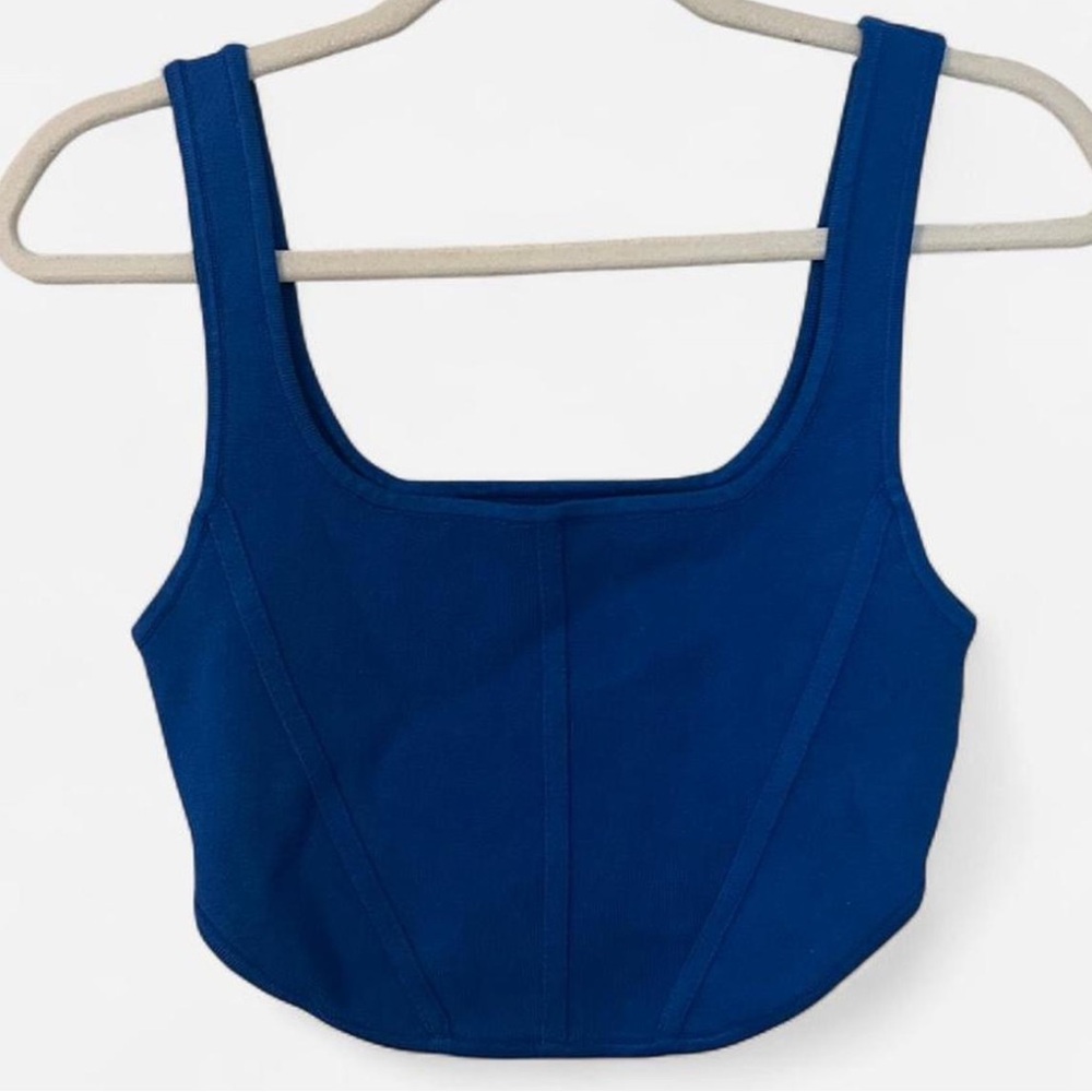 House of Harlow 1960 Blue Crop Top z